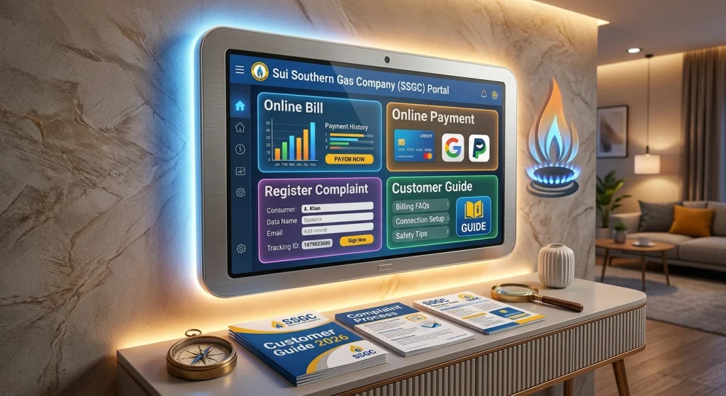 Sui Southern Gas Company SSGC online bill and customer services