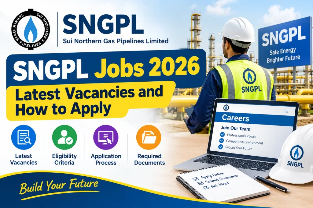 SNGPL Jobs 2026 latest vacancies, eligibility criteria, and application process
